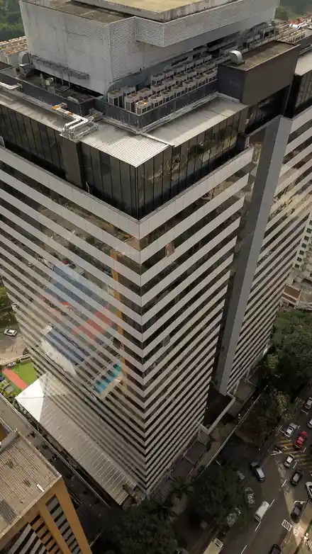 Sede da AXIS Founders em Alphaville, vista aérea do edifício